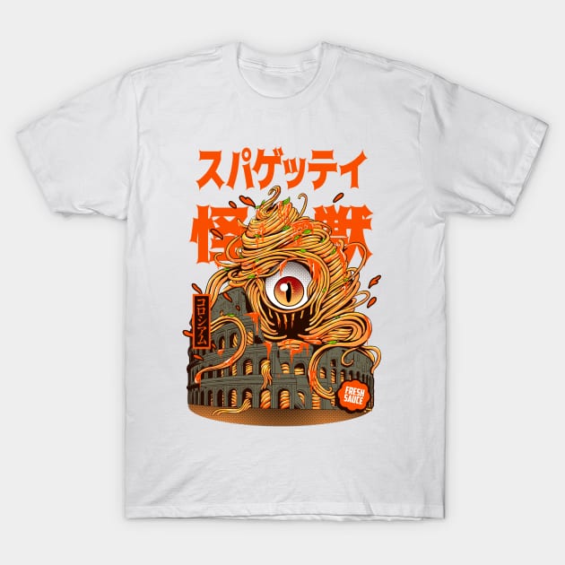 spaghetti kaiju new T-Shirt by iqbalgarint